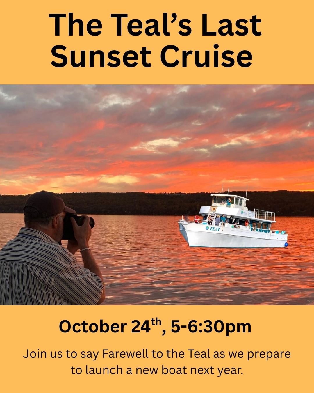 The Teal’s Last Sunset Cruise